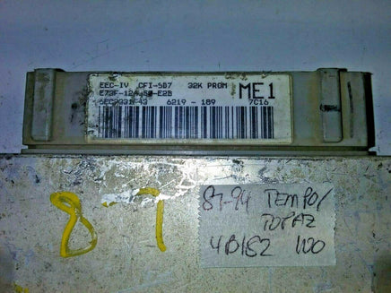 1987-1994 Ford Tempo Topaz ecm ecu computer E73F-12A650-E2B.