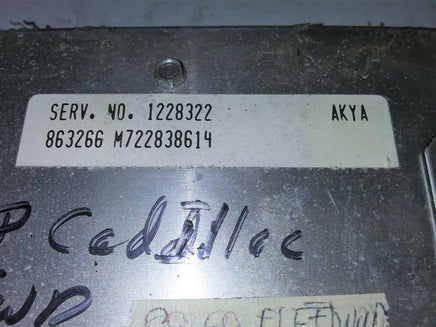 1988-1989 Cadillac Fleetwood ecm ecu computer 1228322.