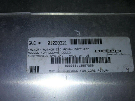 1988-1989 Chevy Cavalier ecm ecu computer 01228321.