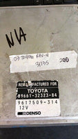 1988-1989 Toyota Celica ecu ecm computer 89661-32323.