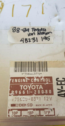 1988-1989 Toyota Van ecu ecm computer 89661-28080.