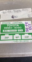 1992-1993 Toyota Paseo ecu ecm computer 89661-16190.