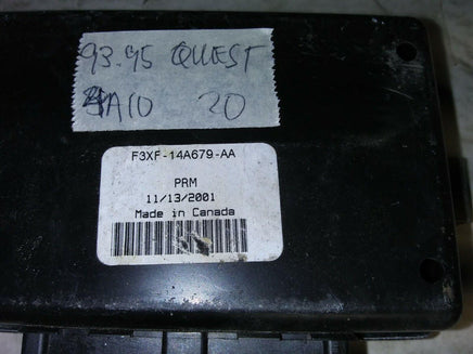 1993-1995 Nissan Quest seat belt module computer F3XF-14A679-AA.