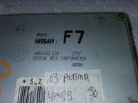 2003 Nissan Altima ecm ecu computer JA56U03 E38 - Swan Auto