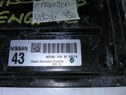 2011 Nissan Frontier ecm ecu computer MEC89-010 - Swan Auto