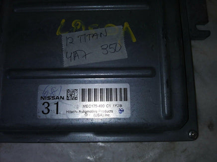 2012 Nissan Titan ecm ecu computer MEC175-490 - Swan Auto