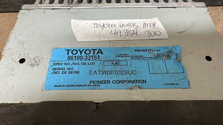 86100-33151 Toyota Lexus Amplifier control computer - Swan Auto