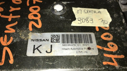 MEC90-070 Nissan Sentra 2007 ecm ecu computer - Swan Auto