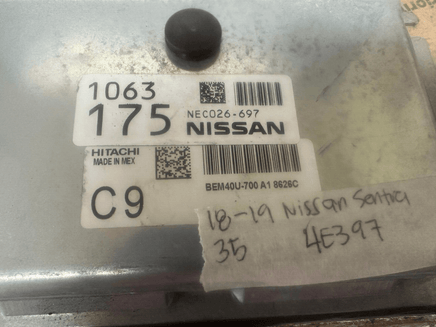 NEC026-697 ecm ecu computer 2018-2019 Nissan Sentra - Swan Auto