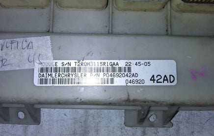 P04692042AD bcm body control module 2006 Chrysler Pacifica - Swan Auto